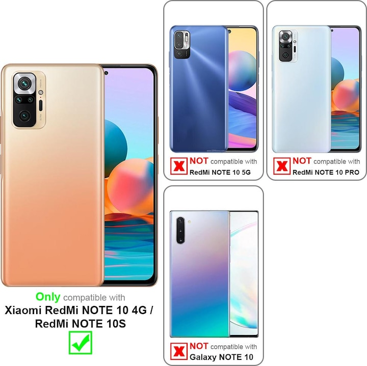 Produktbild Cadorabo Hybrid Matt Cover (Xiaomi Redmi Note 10)