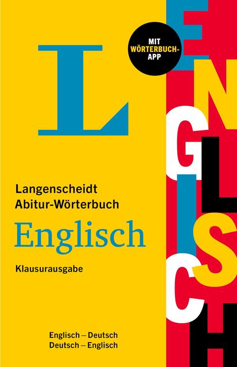 Produktbild Langenscheidt Abitur-Wörterbuch Englisch Klausurausgabe (Englisch, Deutsch, 2021)