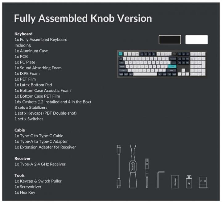 Actual product image Keychron Q6 Max (US, Wireless, Cable)