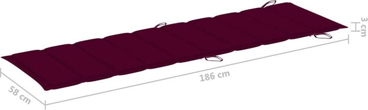 Immagine prodotto vidaXL Sonnenliege mit Tisch (184 cm)