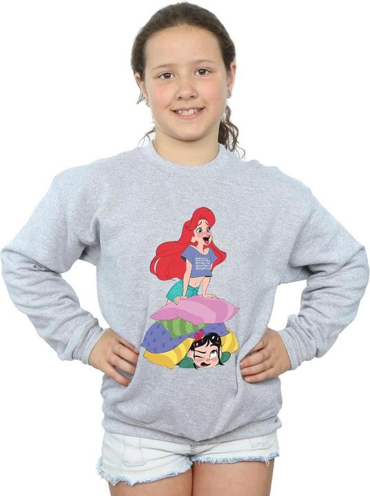 Actual product image Disney Girls Wreck It Ralph Ariel And Vanellope Sweatshirt (140, 146)