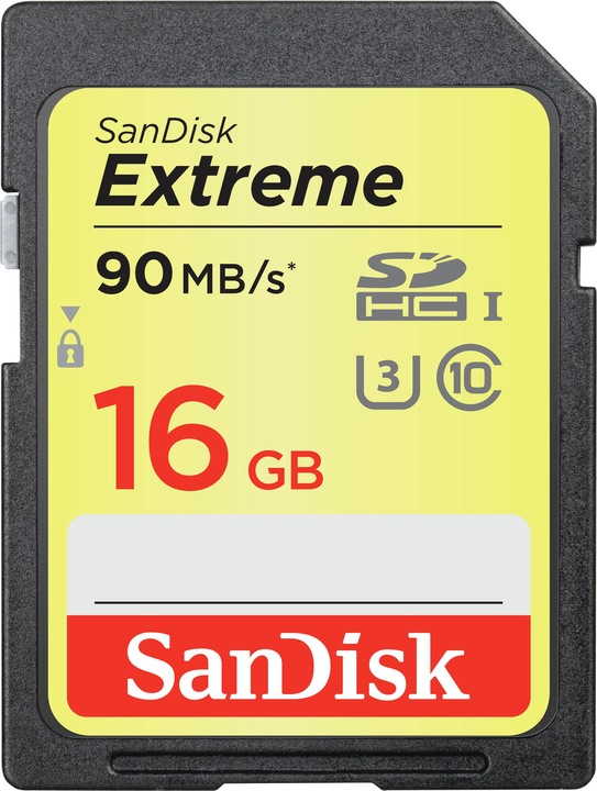Actual product image SanDisk Extreme (16 GB, SDHC, U3, UHS-I)