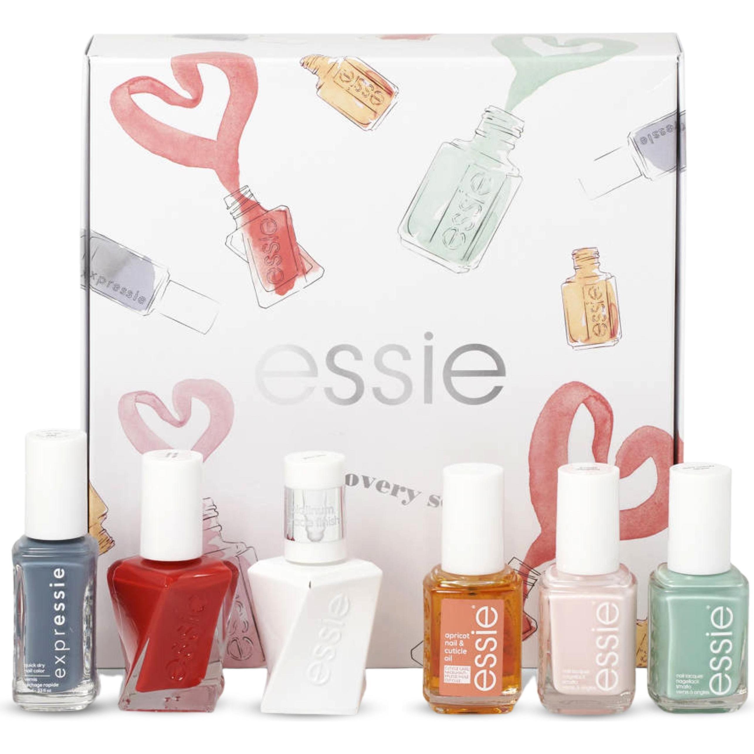 Essie, Nagellak, Ontdekkingsset Nagellak - Vegan Glanzende Glansafwerking Met 99 Mint Candy Apple, Expressie Air (99 Mint Candy Apple, Balletschoentjes, Email, Gel effect nagellak)