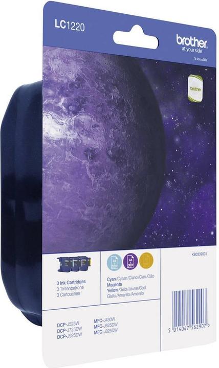 Produktbild Brother LC-1220 BLISTER PACK RAINBOW (C, M, Y)