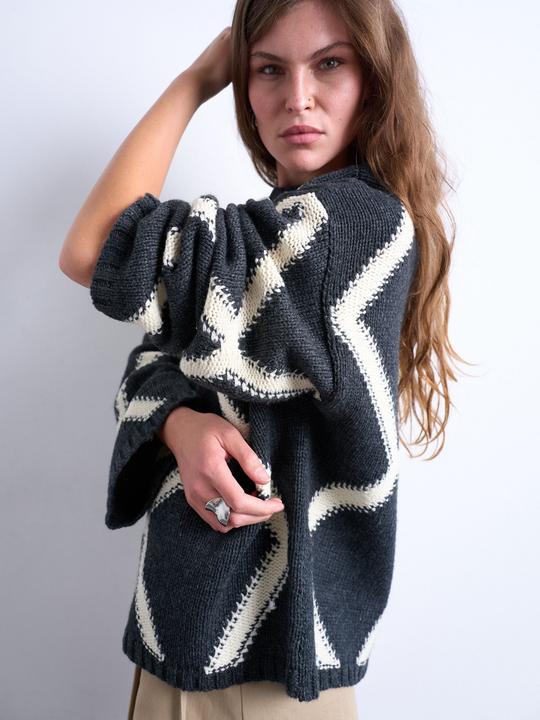 Actual product image Spokey Normal geschnitten Rundhalsausschnitt Pullover Strickpullover (L)