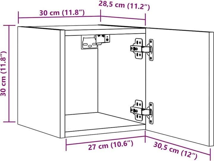 Produktbild VidaXL Aubrey (30.5 x 30 x 30 cm)