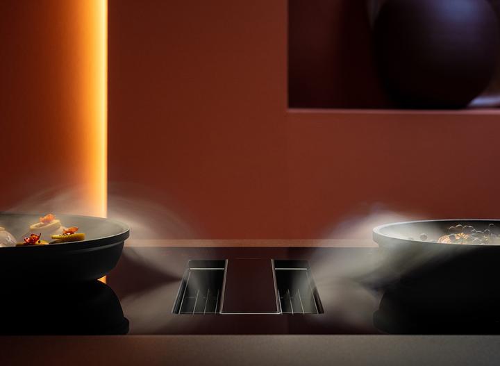 Produktbild Falmec Induktionskochfeld mit Dunstabzug Zero Easy 84 Schwarz (84.40 cm, Glaskeramik Kochfeld)