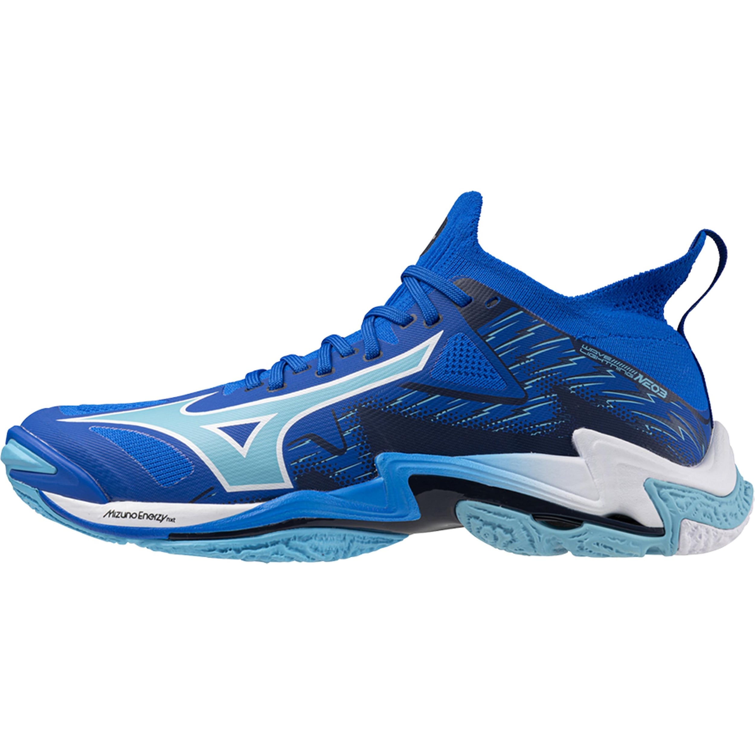 Mizuno, Unisex, Hallenschuhe, Wave Lightning Neo 3 (47), Blau