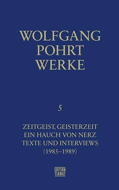 Produktbild Werke Band 5 (Deutsch, Wolfgang Pohrt, 2018)