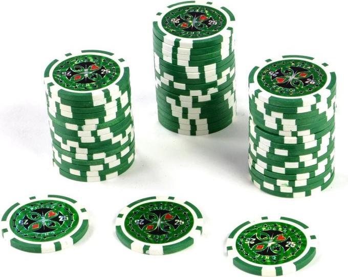 Actual product image Ultimate Poker 25 pieces Chips value 25 (Laserchip)