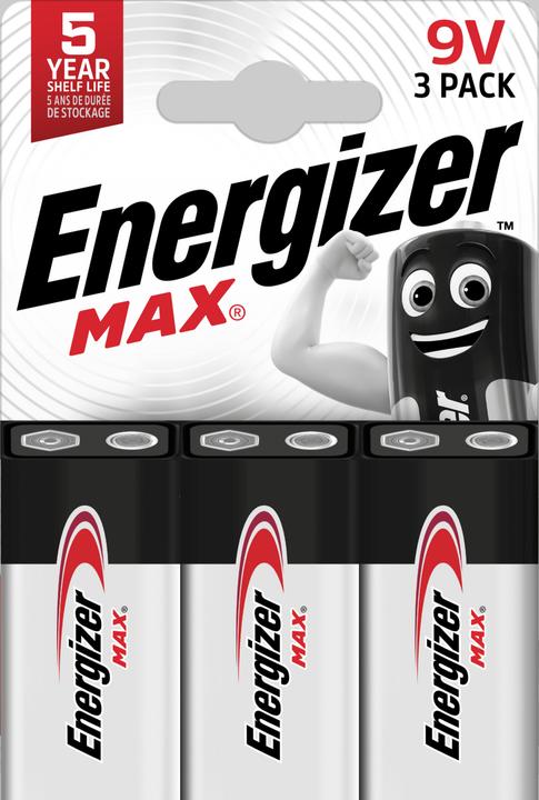 Immagine prodotto Energizer Max Alcalina (3 pz., 9V Block)