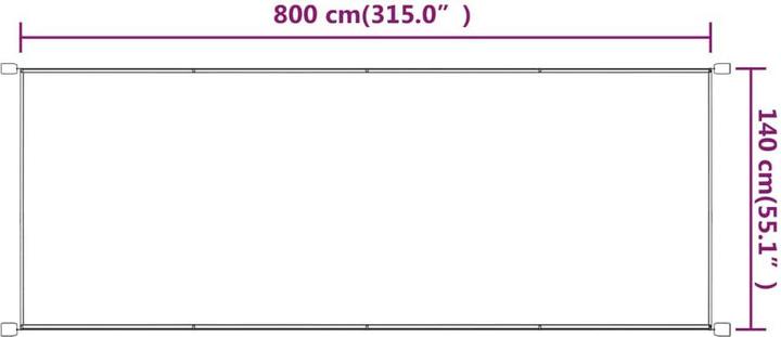 Produktbild vidaXL Senkrechtmarkise (1.40 m)