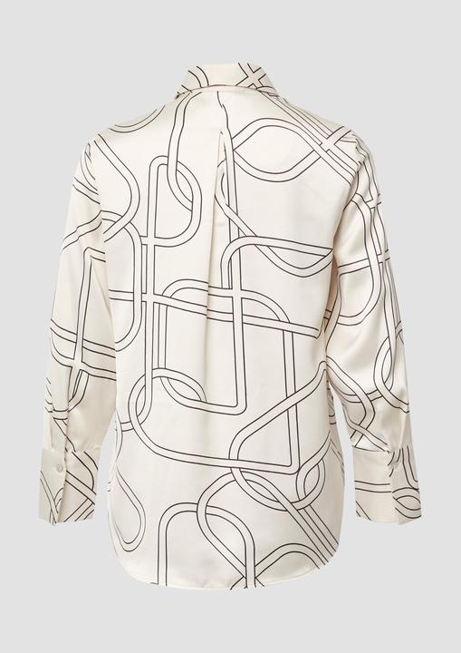 Immagine prodotto s.Oliver Bluse Gemusterte Longbluse aus Satin (46)