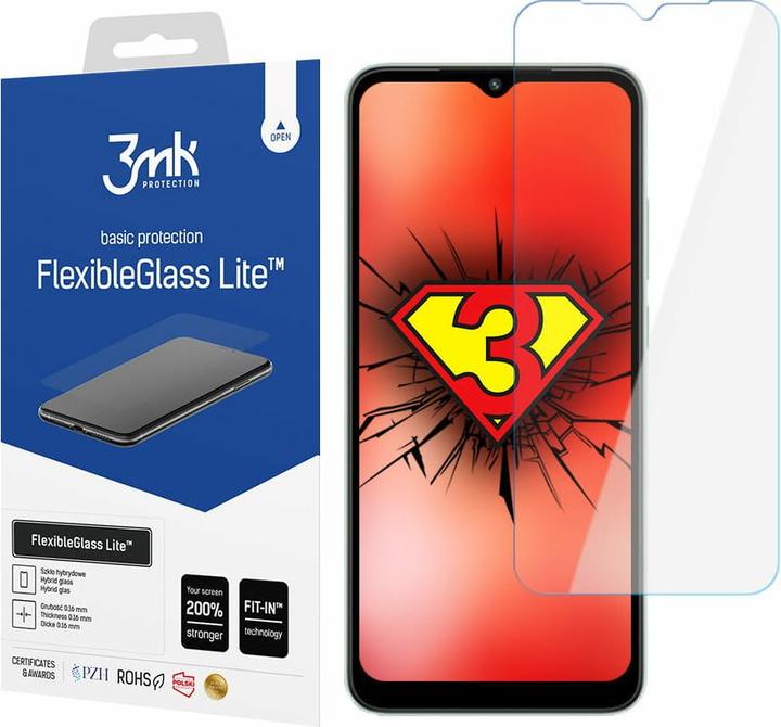 Actual product image 3MK FlexibleGlass Lite Xiaomi Redmi A1 Szklo Hybrydowe Lite (1 Piece, Xiaomi Redmi A1)