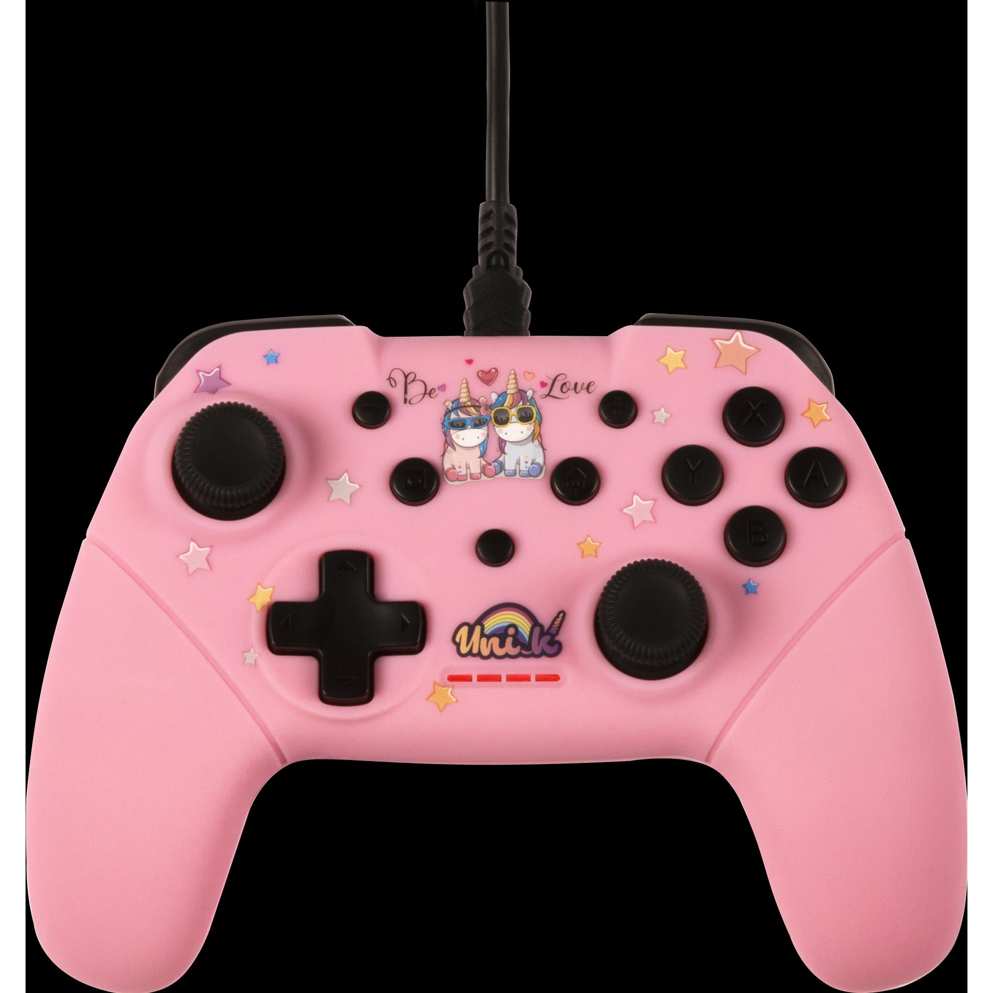 Konix Pad BE LOVE (PC, Switch), Gaming Controller, Pink