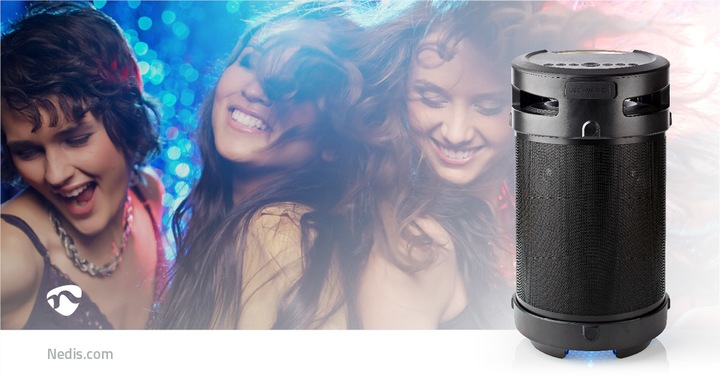 Actual product image Nedis SPBB-350 Bluetooth Party Speaker (3.50 h, Rechargeable battery operated)
