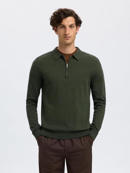 Produktbild Selected Homme Slhberg Ls Half Zip Polo Noos (XL)