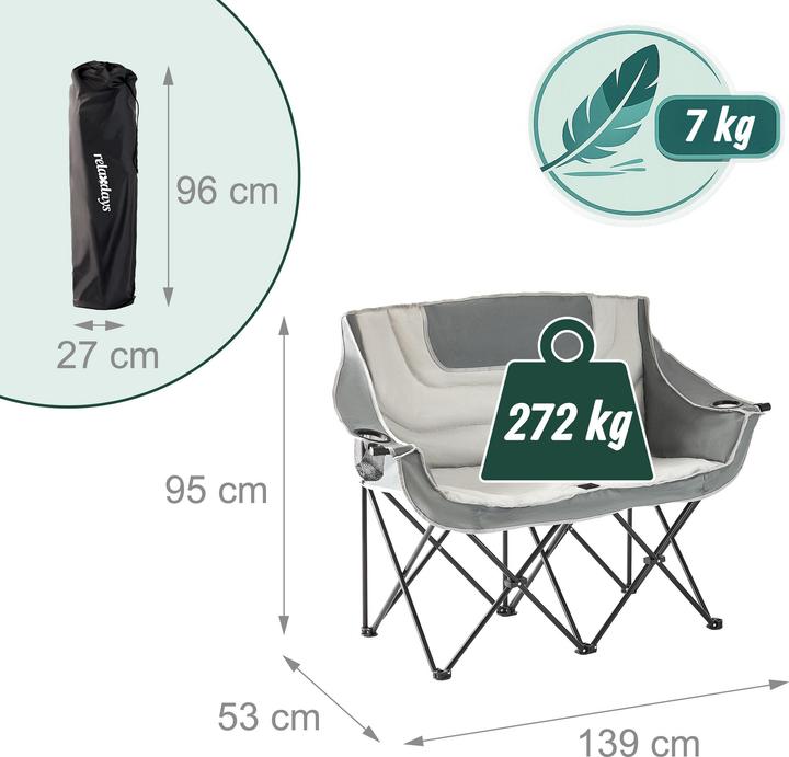 Produktbild Relaxdays Camping-Bank
