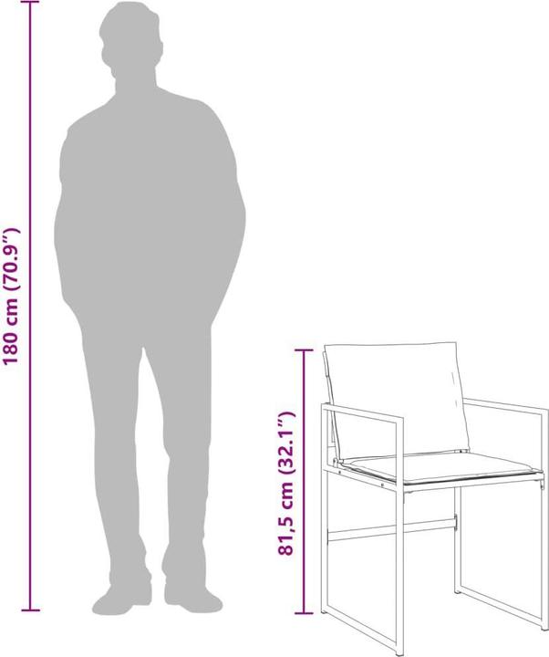 Produktbild vidaXL Garten Essgruppe