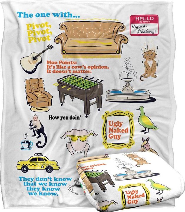 Friends Decke The One WIth The... Icons (152 x 127 cm)