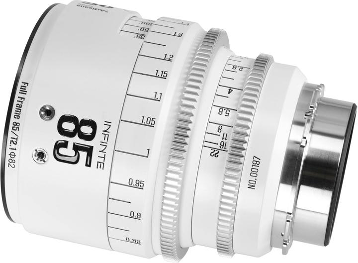 Produktbild 7artisans 85T21W-PL INF 85mm T2.1 INFINTE PL Mount (White) (Arri PL, L-Mount, Vollformat)