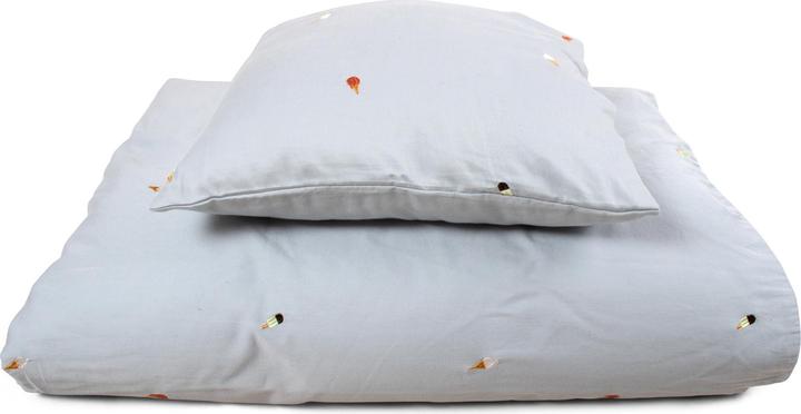 Produktbild Filibabba Juniorbettwäsche – Cool Summer Stickerei – Pearl Blue