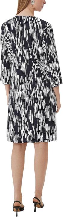 Image du produit Comma Kleid Gemustertes Crêpekleid mit 3/4-Arm (42)