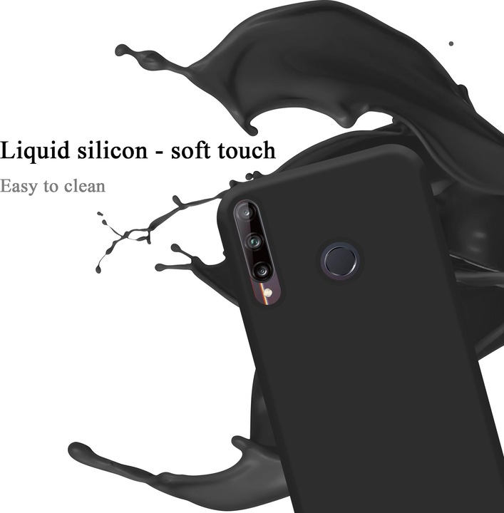Actual product image Cadorabo TPU Liquid Silicone Case Cover (Huawei P40 Lite E)