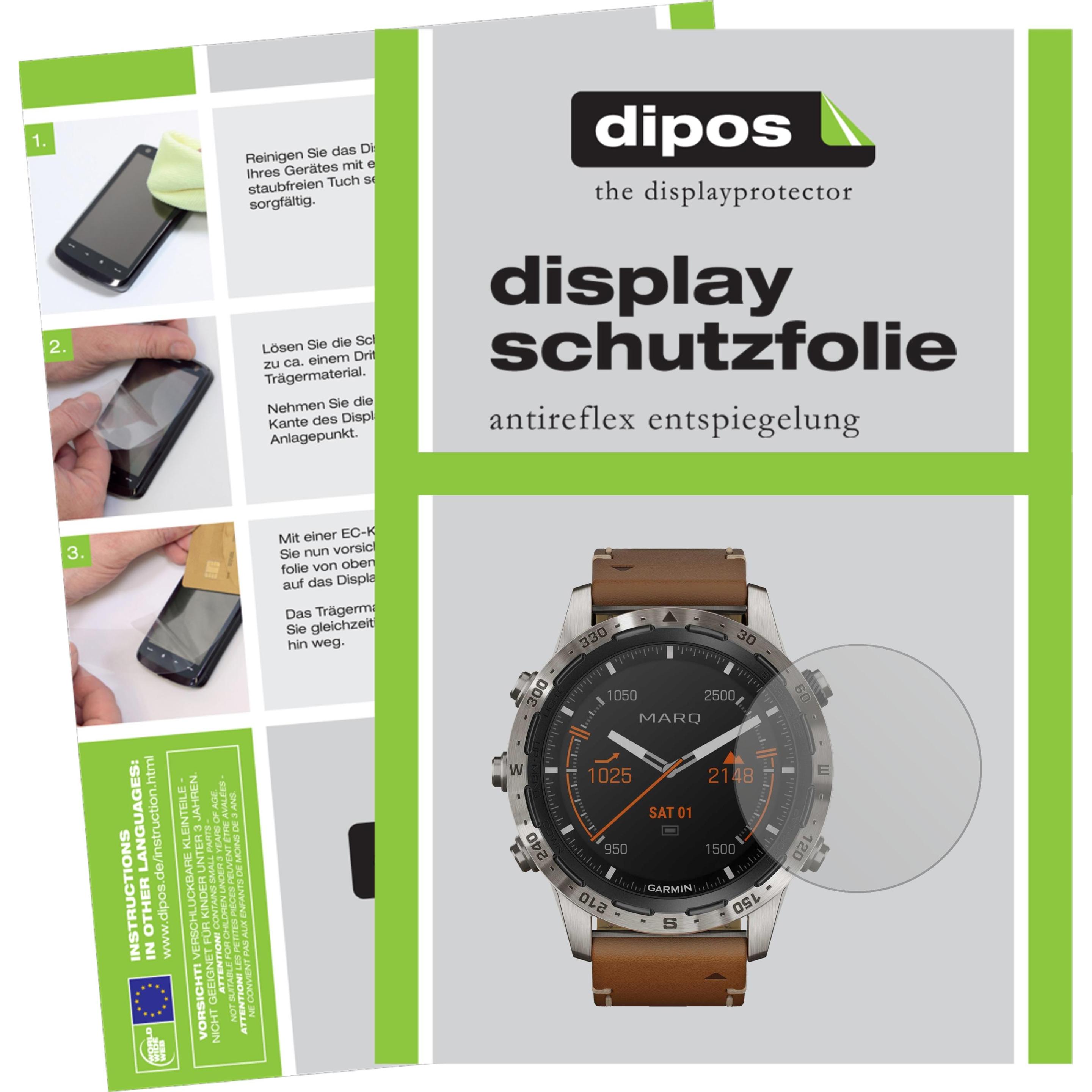 Dipos Displayschutzfolie Antireflex, Smartwatch Schutzfolie, Transparent