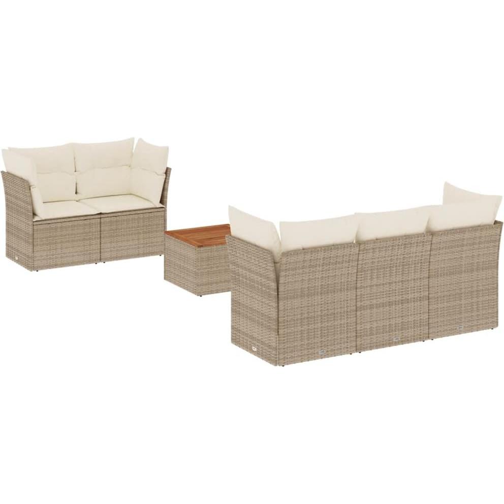 VidaXL, Gartenlounge, 10-tlg. Garten-Lounge-Set mit Kissen