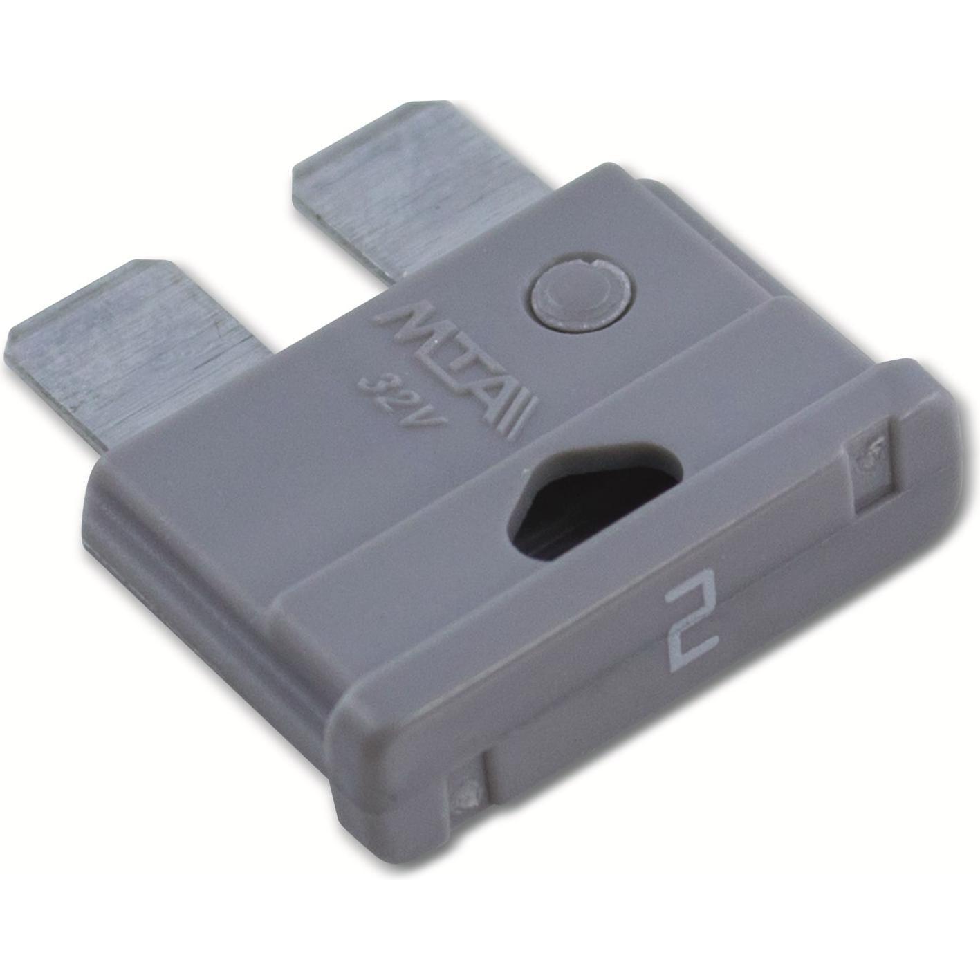 MTA, Sicherung, KFZ-Flachsicherung 340.020, Standard, 2 A, grau (2 A)