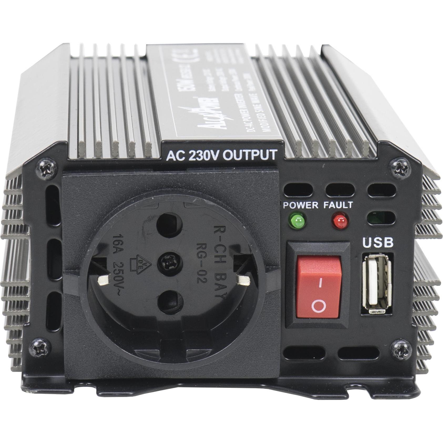 Thumbnail - President, Spannungswandler, Spannungswechselrichter AlcaPower von 150W 12V-230V, modifizierte Sinuskurve, USB-Anschlus