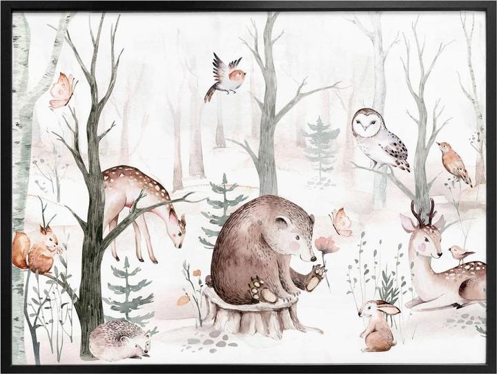 Immagine prodotto Trenddeko Amici animali nella foresta (80 x 60 cm)
