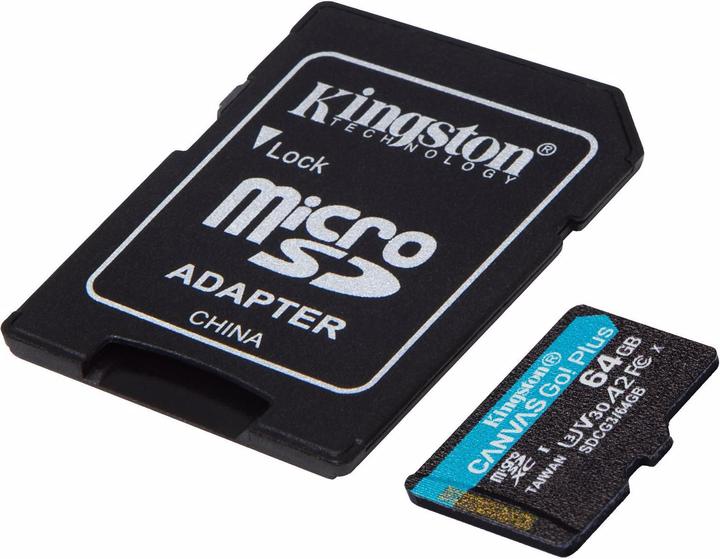 Productafbeelding Kingston Canvas Go Plus (64 GB, microSDXC, U3, UHS-I)