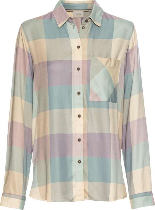 Produktbild Camel Active Karierte Bluse aus Viskose (XXL)