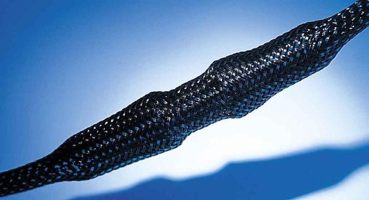 Produktbild HellermannTyton Geflecht-Schlauch HEGP 25mm schwarz (Kabelschlauch, 500 cm)