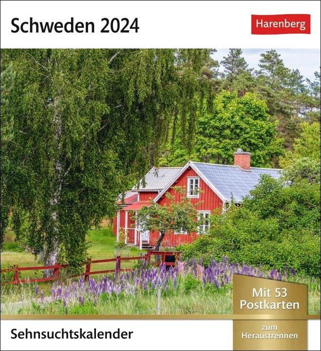 Produktbild Harenberg Schweden Sehnsuchtskalender 2024 (Deutsch)