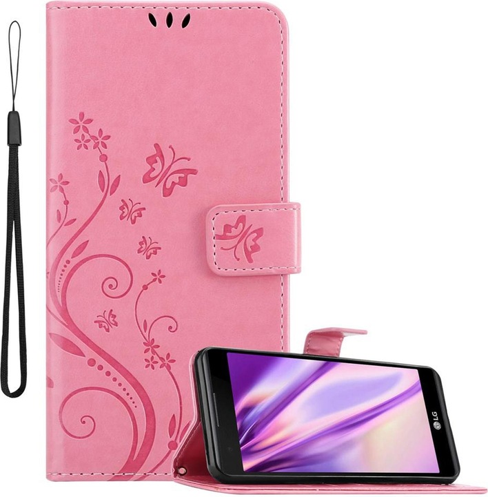 Produktbild Cadorabo Flower Book Cover (LG X Power)