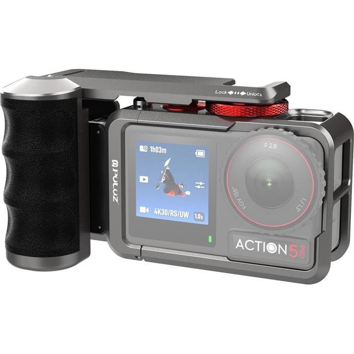 Puluz Metal protective case with handle for DJI Osmo Action 5 Pro / Action 4 / Action 3, Accessori action cam