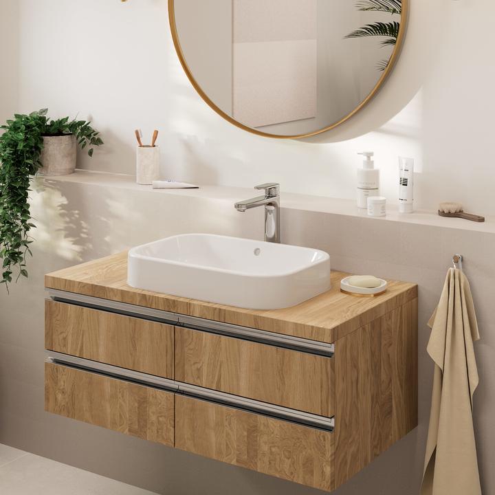 Actual product image hansgrohe Vernis Blend single-lever washbasin mixer 190 with pop-up waste