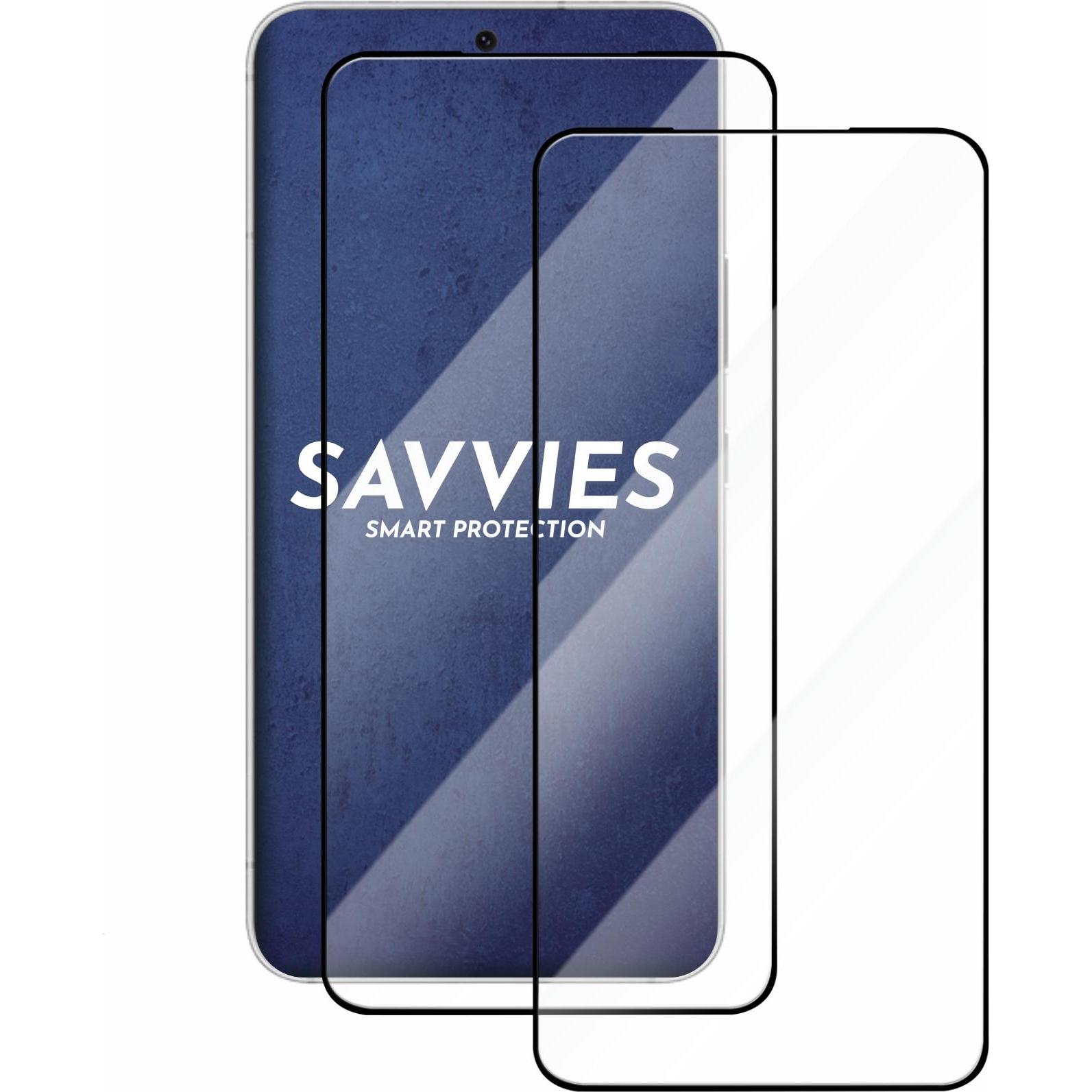 Thumbnail - Savvies Full-Screen Displayschutz Panzerglas Schutzglas (2 Stück, Samsung Galaxy S22), Smartphone Schutzfolie, Transpare...