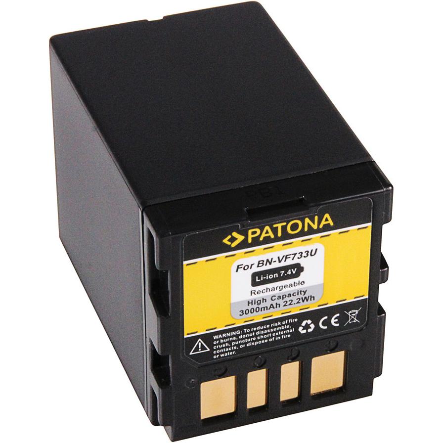 Patona BN-VF733 (Batteria della fotocamera), Alimentatore fotocamera, Nero