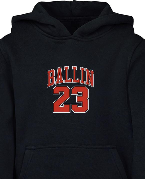Immagine prodotto Mister Tee Felpa con cappuccio Ballin 23 per bambini - 132507 (146, 152)