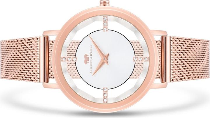 Image du produit Montre à quartz pour femme Lucrezia en acier inoxydable or rose - 33688 (Montre analogique, 36 mm)
