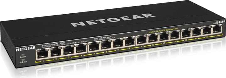 Actual product image Netgear GS316PP (16 Ports)