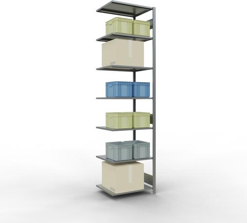 Actual product image Schulte Lagertechnik MULTIplus150 boltless bay system with length ledgers