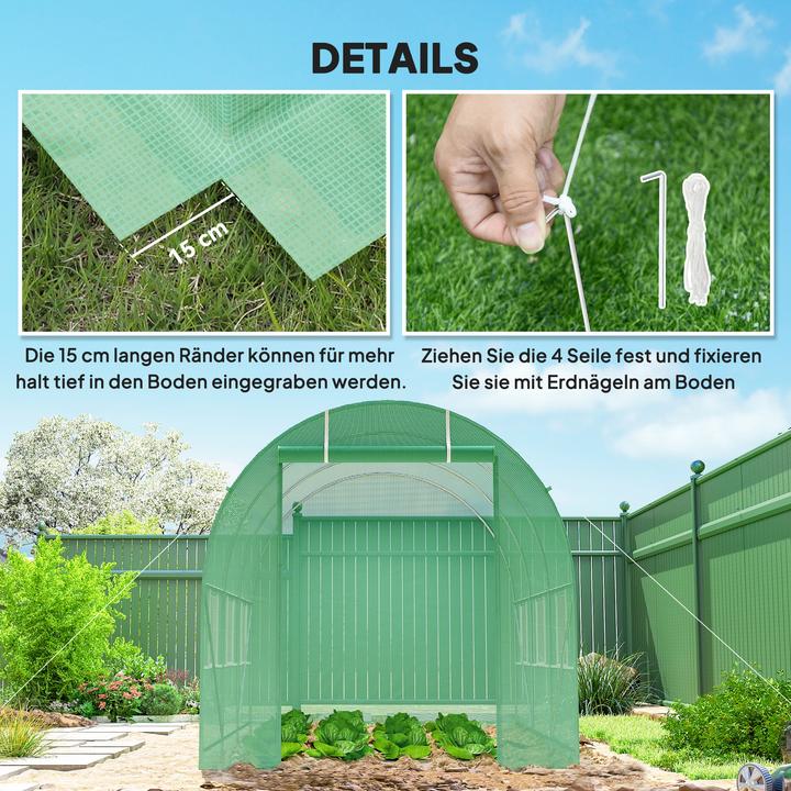 Actual product image Outsunny Tunnel Greenhouse