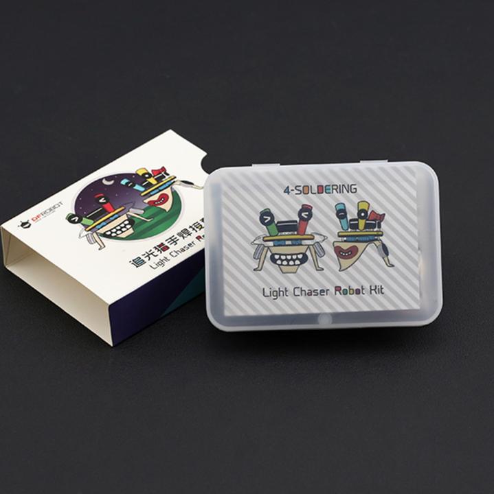 Actual product image DFRobot Light Chaser Beam Robot Kit Soldering kit for children