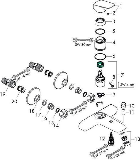 Immagine prodotto hansgrohe Cromo logico