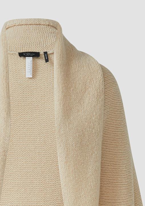 Produktbild s.Oliver Strickjacke Offene Grobstrickjacke mit Schalkragen (L)
